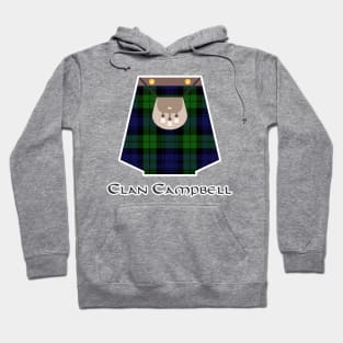 Scottish Clan Campbell Tartan Kilt Highlands Hoodie